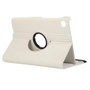 For Samsung Galaxy Tab A9 8.7 ENKAY 360 Degree Rotation Litchi Leather Smart Tablet Case(White)