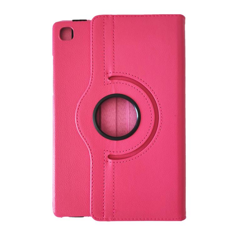 For Samsung Galaxy Tab A7 Lite 8.7 ENKAY 360 Degree Rotation Litchi Leather Smart Tablet Case(Black)