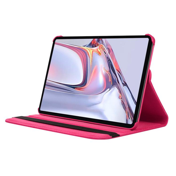 For Samsung Galaxy Tab A7 Lite 8.7 ENKAY 360 Degree Rotation Litchi Leather Smart Tablet Case(Black)