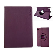For Samsung Galaxy Tab A7 Lite 8.7 ENKAY 360 Degree Rotation Litchi Leather Smart Tablet Case(Dark Purple)