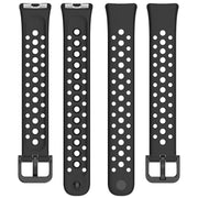For Huawei Band 10 / 9 / 8 Metal Head Round Hole Nail Button Silicone Watch Band(Original Blue)