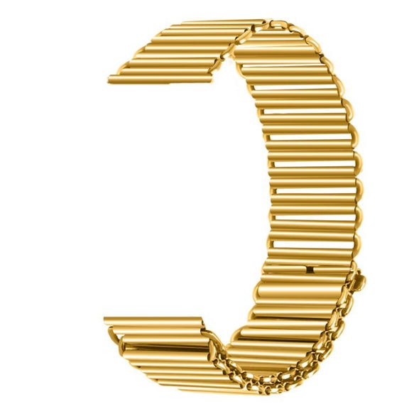 18mm Loop Slingshot Buckle Stainless Steel Watch Band(Gold)
