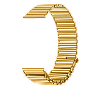 20mm Loop Slingshot Buckle Stainless Steel Watch Band(Gold)