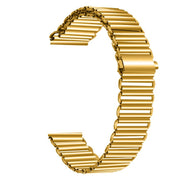 20mm Loop Slingshot Buckle Stainless Steel Watch Band(Gold)