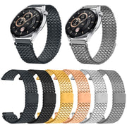 22mm Nine-beads Magnetic Buckle Stainless Steel Watch Band(Gold)