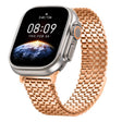 For Apple Watch 42mm / 41mm / 40mm / 38mm Nine-Bead Magnetic Loop Steel Watch Band(Rose Gold) - free shipping - PMC TechLife - Order now!