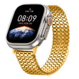 For Apple Watch 46mm / 49mm / 45mm / 44mm Nine-Bead Magnetic Loop Steel Watch Band(Gold) - free shipping - PMC TechLife - Order now!