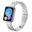 For Xiaomi Mi Band 8 Pro Five Beads Slingshot Buckle Steel Watch Band(Silver) - free shipping - PMC TechLife - Order now!