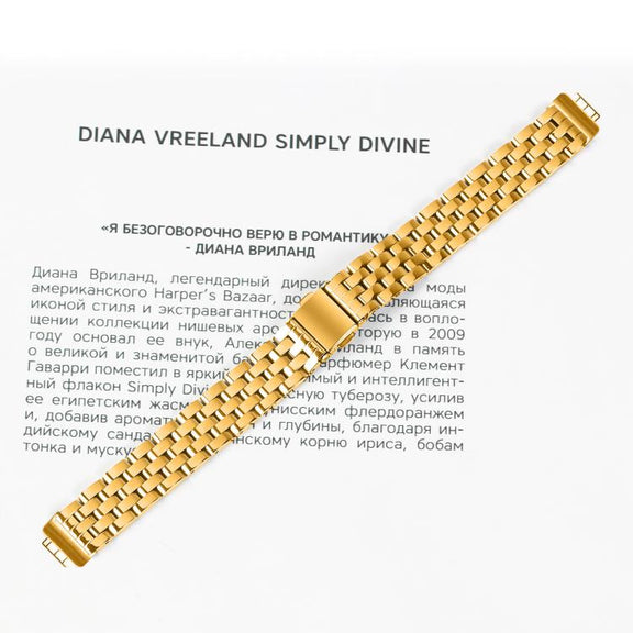 For Fitbit Inspire 1 / Inspire 2 Five Beads Slingshot Buckle Steel Watch Band(Gold)