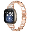 For Fitbit Versa 3 Oval Diamond Stainless Steel Watch Band(Rose Gold) - free shipping - PMC TechLife - Order now!