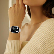 For Apple Watch 42mm / 41mm / 40mm / 38mm Small Waist PU Leather Watch Band(Almond)