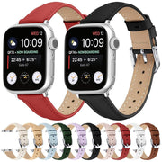 For Apple Watch 46mm / 49mm / 45mm / 44mm Small Waist PU Leather Watch Band(White)