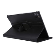 For iPad Pro 12.9 / Air 13 2025 / 2024 ENKAY 360 Degree Rotation Litchi Leather Smart Tablet Case(Black)