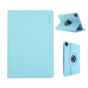 For iPad mini 2024 / mini 6 ENKAY 360 Degree Rotation Litchi Leather Smart Tablet Case(Light Blue)