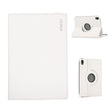 For iPad mini 2024 / mini 6 ENKAY 360 Degree Rotation Litchi Leather Smart Tablet Case(White) - free shipping - PMc TechLife - Order now!