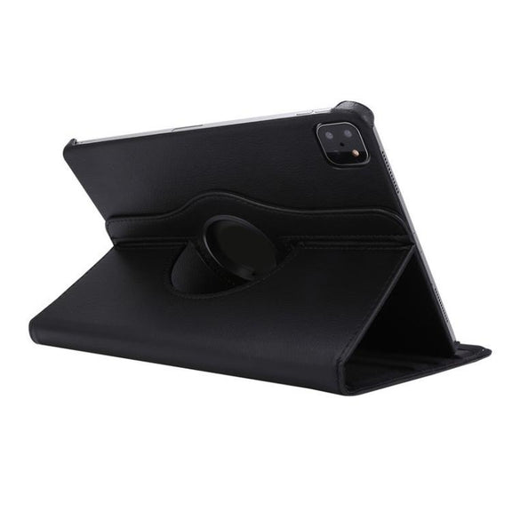 For iPad Pro 13 2024 ENKAY 360 Degree Rotation Litchi Leather Smart Tablet Case(Black)