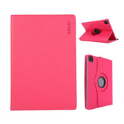 For iPad Pro 13 2024 ENKAY 360 Degree Rotation Litchi Leather Smart Tablet Case(Rose Red)