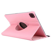 For iPad Pro 13 2024 ENKAY 360 Degree Rotation Litchi Leather Smart Tablet Case(Pink)