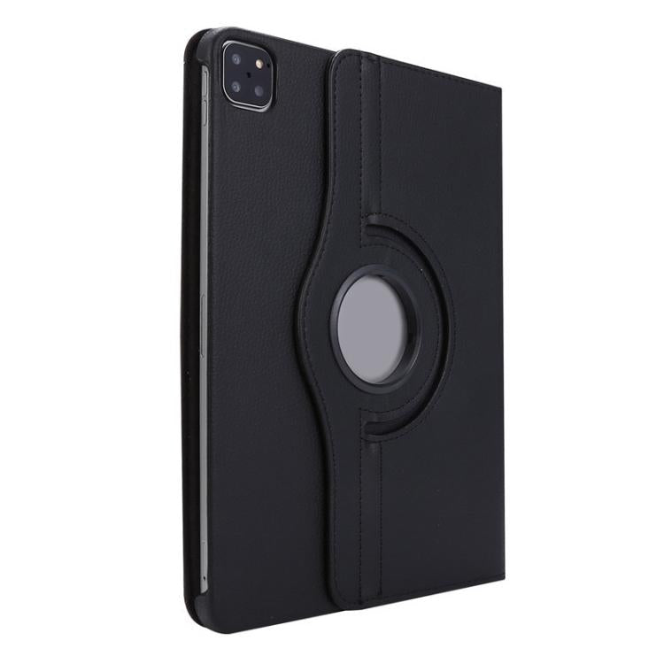 For iPad Pro 11 2024 ENKAY 360 Degree Rotation Litchi Leather Smart Tablet Case(Black)