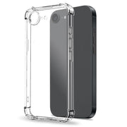 For iPhone 16e NORTHJO 2 in 1 TPU Airbag Shockproof Phone Case with Screen Film(Clear)