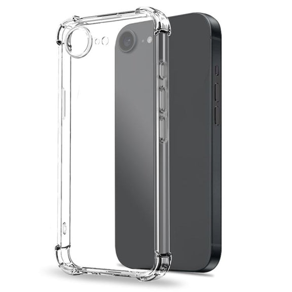 For iPhone 16e NORTHJO 2 in 1 TPU Airbag Shockproof Phone Case with Screen Film(Clear)