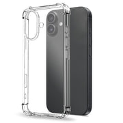 For iPhone 17 NORTHJO 2 in 1 TPU Airbag Shockproof Phone Case with Screen Film(Clear)