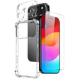 For iPhone 17 Pro Max NORTHJO 3 in 1 TPU Airbag Shockproof Phone Case with Screen Protector Lens Film(Clear) - iPhone 17 Pro Max Cases by NORTHJO | Online Shopping South Africa | PMC TechLife | Buy Now Pay Later Mobicred