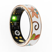 R18 SIZE 7 Smart Ring, Support Heart Rate / Blood Oxygen / Sleep / Care For Faimilies(Rose Gold)