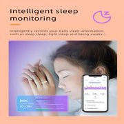R18 SIZE 7 Smart Ring, Support Heart Rate / Blood Oxygen / Sleep / Care For Faimilies(Rose Gold)