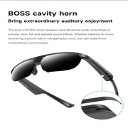 L01 Smart Glasses, Support AI Intelligent Translation / Bluetooth Call / Intelligent Noise Reduction(White)