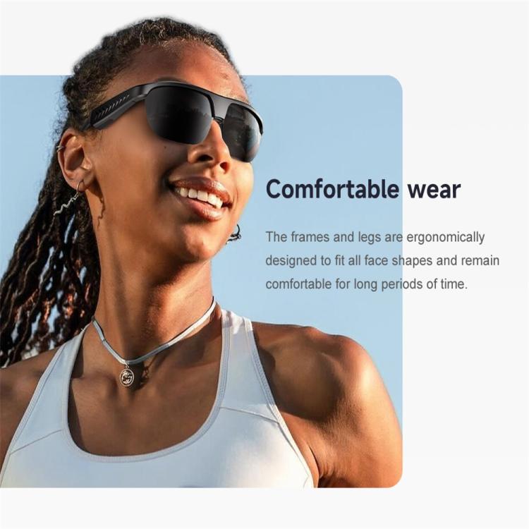 L01 Smart Glasses, Support AI Intelligent Translation / Bluetooth Call / Intelligent Noise Reduction(White)
