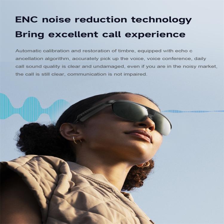 L01 Smart Glasses, Support AI Intelligent Translation / Bluetooth Call / Intelligent Noise Reduction(Black)
