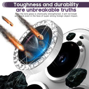 For iPhone 16e Kalebol Individual Camera Lens Diamond Ring Protector(Black)