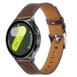 22mm Push Button Silver Steel Buckle Genuine Leather Watch Band(Brown) - free shipping - PMC TechLife - Order now!