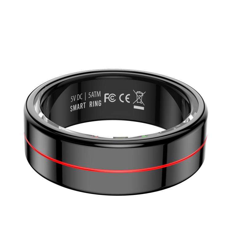 R04 SIZE 7 Smart Ring, Support Heart Rate / Blood Oxygen / Sleep Monitoring / Take Photos(Black)