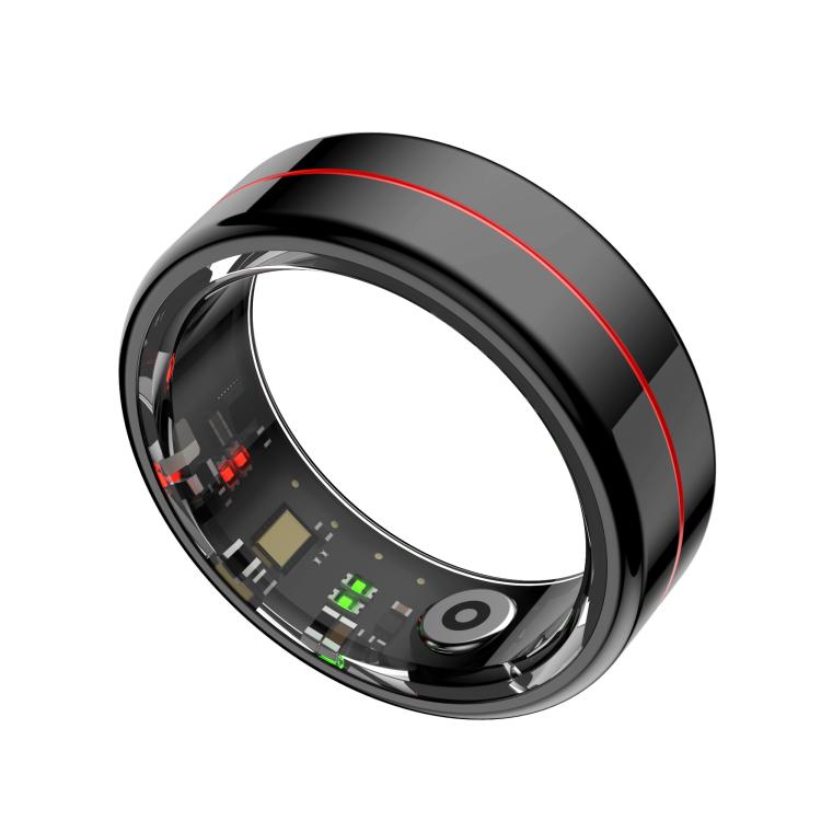 R04 SIZE 7 Smart Ring, Support Heart Rate / Blood Oxygen / Sleep Monitoring / Take Photos(Black)