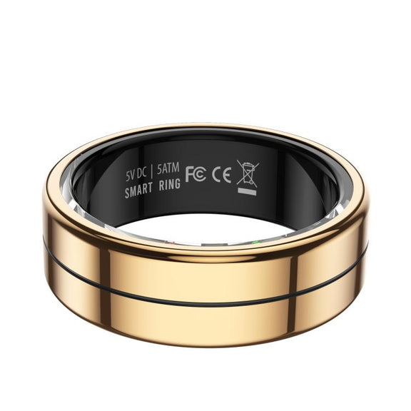 R04 SIZE 7 Smart Ring, Support Heart Rate / Blood Oxygen / Sleep Monitoring / Take Photos(Rose Gold)