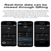 R04 SIZE 7 Smart Ring, Support Heart Rate / Blood Oxygen / Sleep Monitoring / Take Photos(Black)