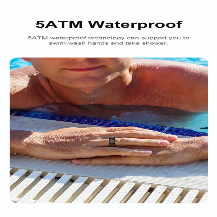 R04 SIZE 8 Smart Ring, Support Heart Rate / Blood Oxygen Monitoring / Sleep / Take Photos(Silver)