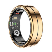 R04 SIZE 9 Smart Ring, Support Heart Rate / Blood Oxygen / Sleep Monitoring / Take Photos(Rose Gold)