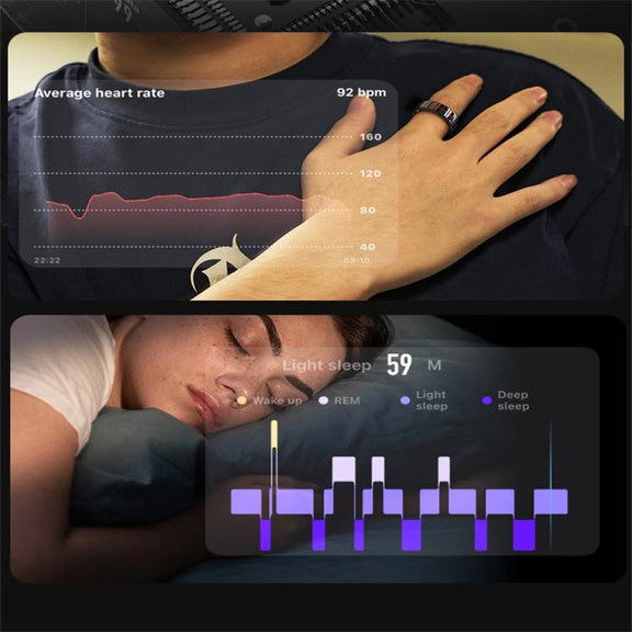 R04 SIZE 13 Smart Ring, Support Heart Rate / Blood Oxygen / Sleep Monitoring / Take Photos(Rose Gold)