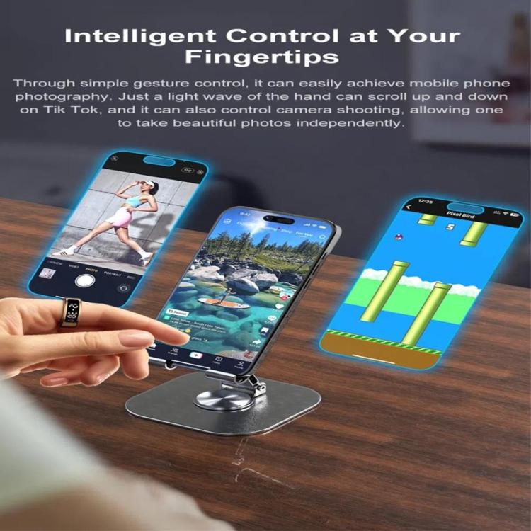 R11C SIZE 7 Smart Ring, Support Heart Rate / Blood Oxygen / Sleep Monitoring / Multiple Sport Modes(Black)