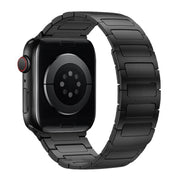 For Apple Watch 46mm / 49mm / 45mm / 44mm I-Beam Magnetic Stainless Steel Strap(Black)