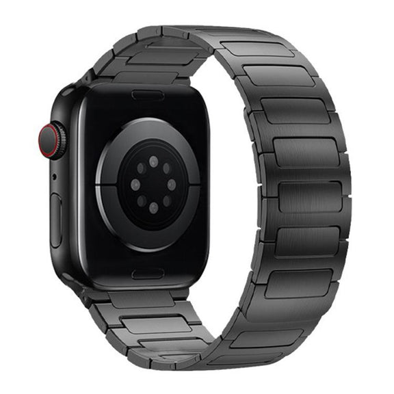 For Apple Watch 46mm / 49mm / 45mm / 44mm I-Beam Magnetic Stainless Steel Strap(Titanium Gray)