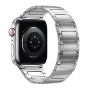 For Apple Watch 42mm / 41mm / 40mm / 38mm I-Beam Magnetic Stainless Steel Strap(Silver)