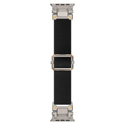 For Apple Watch 46mm / 49mm / 45mm / 44mm Explorer Polyester Nylon Watch Band(Titanium Black)
