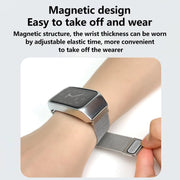 For Xiaomi Mi Band 7 Pro Stainless Steel Frame Integrated Milanese Magnetic Metal Watch Band(Silver)
