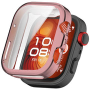 For Huawei Watch Fit 4 Pro Electroplated TPU Full Coverage Watch Protective Case(Pink)