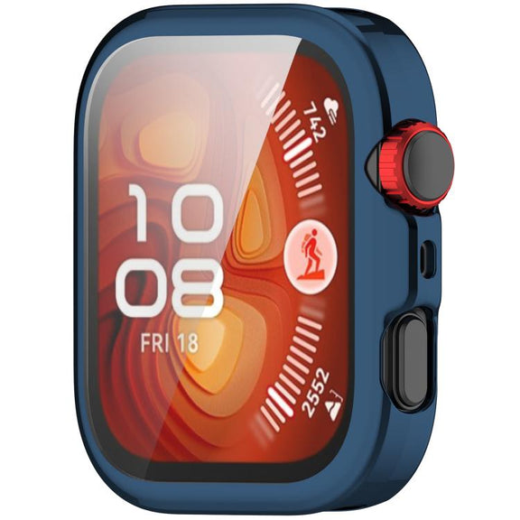 For Huawei Watch Fit 4 Pro Electroplated TPU Full Coverage Watch Protective Case(Midnight Blue)