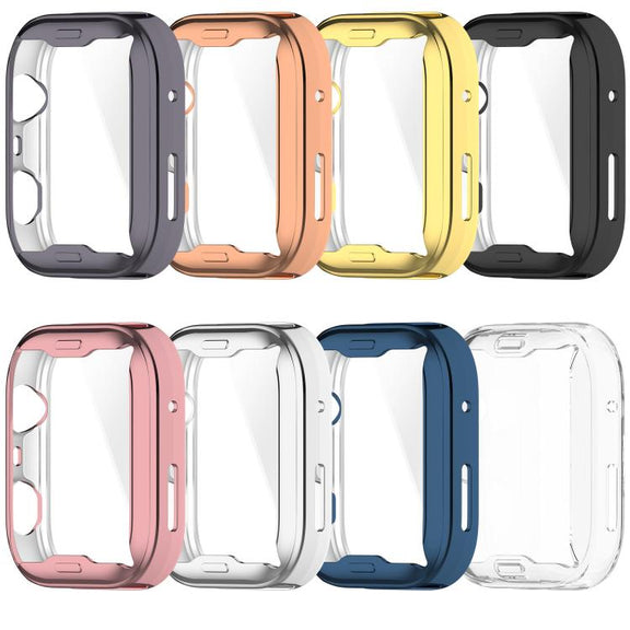 For Huawei Watch Fit 4 Electroplated TPU Full Coverage Watch Protective Case(Midnight Blue)